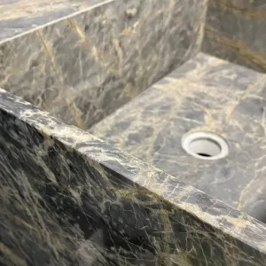 Раковина из китайского мрамора Yellow Spider Раковина из китайского мрамора Yellow Spider