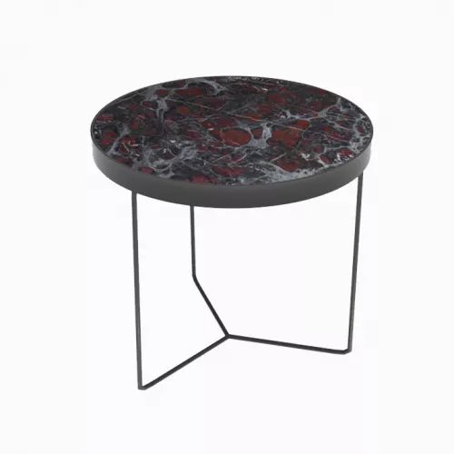Журнальный столик из мрамора Nero Africano