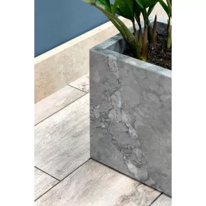 Кашпо из мрамора Vintage Grey