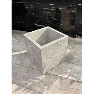 Кашпо из натурального мрамора