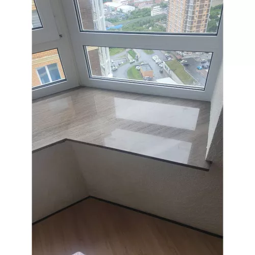 Подоконник из мрамора Dark Wooden Подоконник из мрамора Dark Wooden