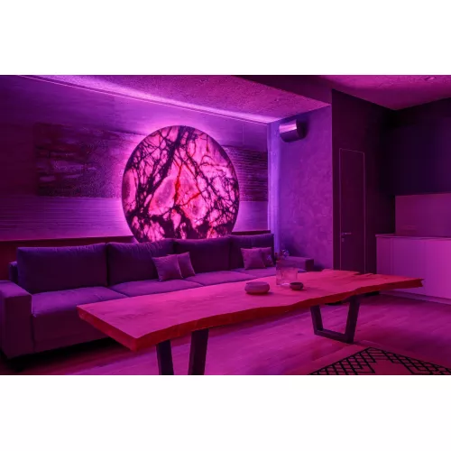 Панно Луна из мрамора Lilac